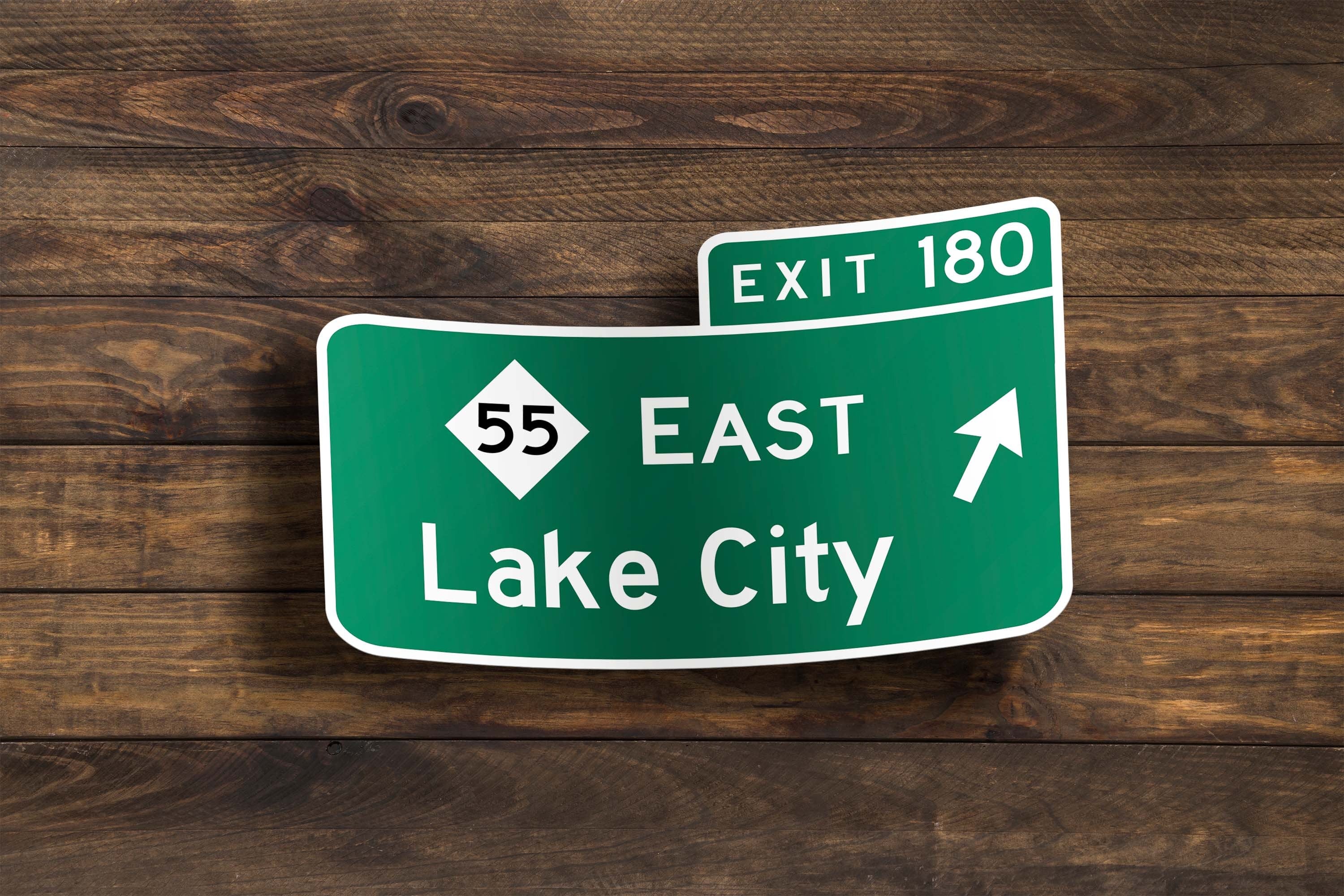 Custom Exit Sign Sticker – QuikPrints