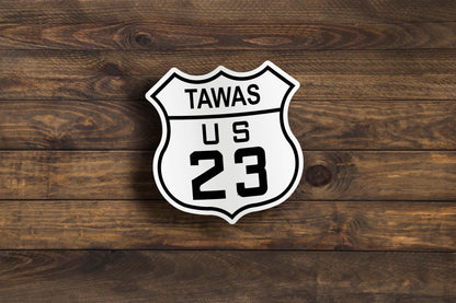 Custom US Highway Sticker