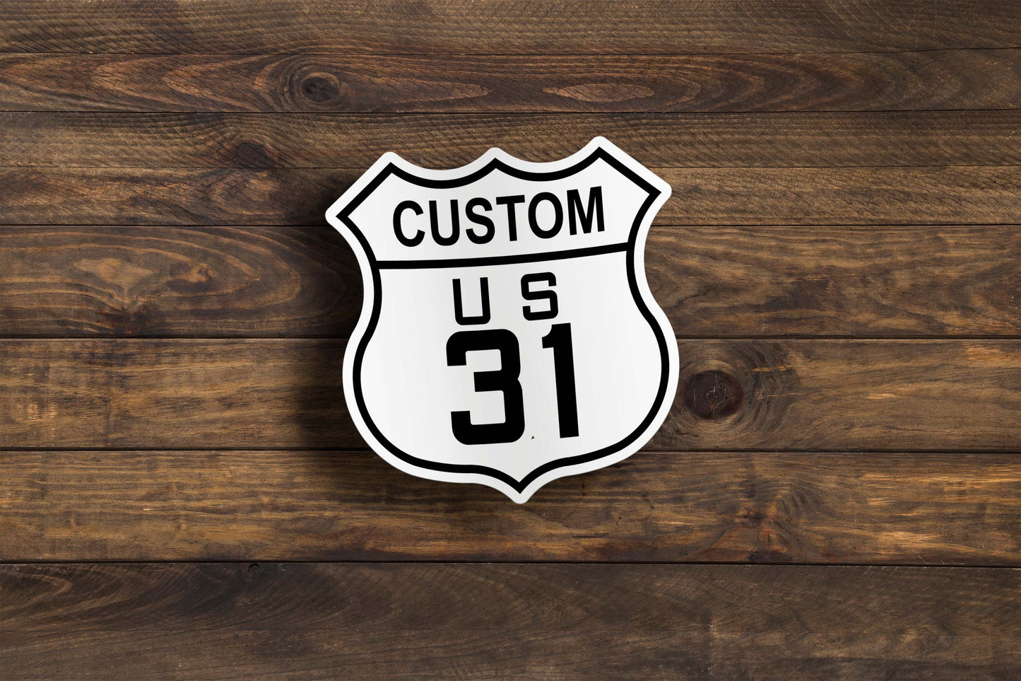 Custom US Highway Sticker